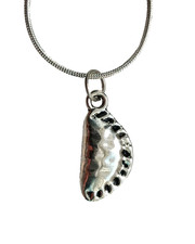 Cornish Pasty Necklace Silver Plated Handmade Jewellery Gift Cornwall