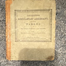 John Robertson Mechanics' Assistant Tables of Measures 1st Ed 1828