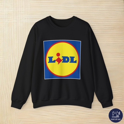 #ad Lidl Red amp; Yellow Logo Unisex Sweatshirt $34.99