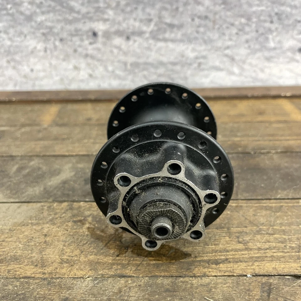 Shimano Deore HB-M525 Front Hub 100mm QR 6-Bolt Disc Brake Black 9mm VIA-M MTB - Image 2 of 4