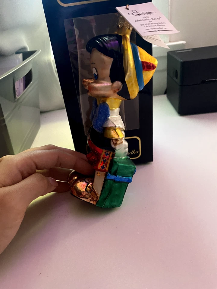 1996 Christopher Radko Disney Gallery Pinocchio Glass Ornament – Limited Edition - Image 3 of 4