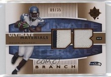 2007 Ultimate Collection Materials Bronze /35 Deion Branch #UM-DB Patch fm0