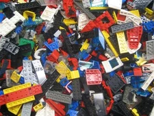 100 LEGO CAR PARTS racecars racing pieces lot city town wheels race trucks