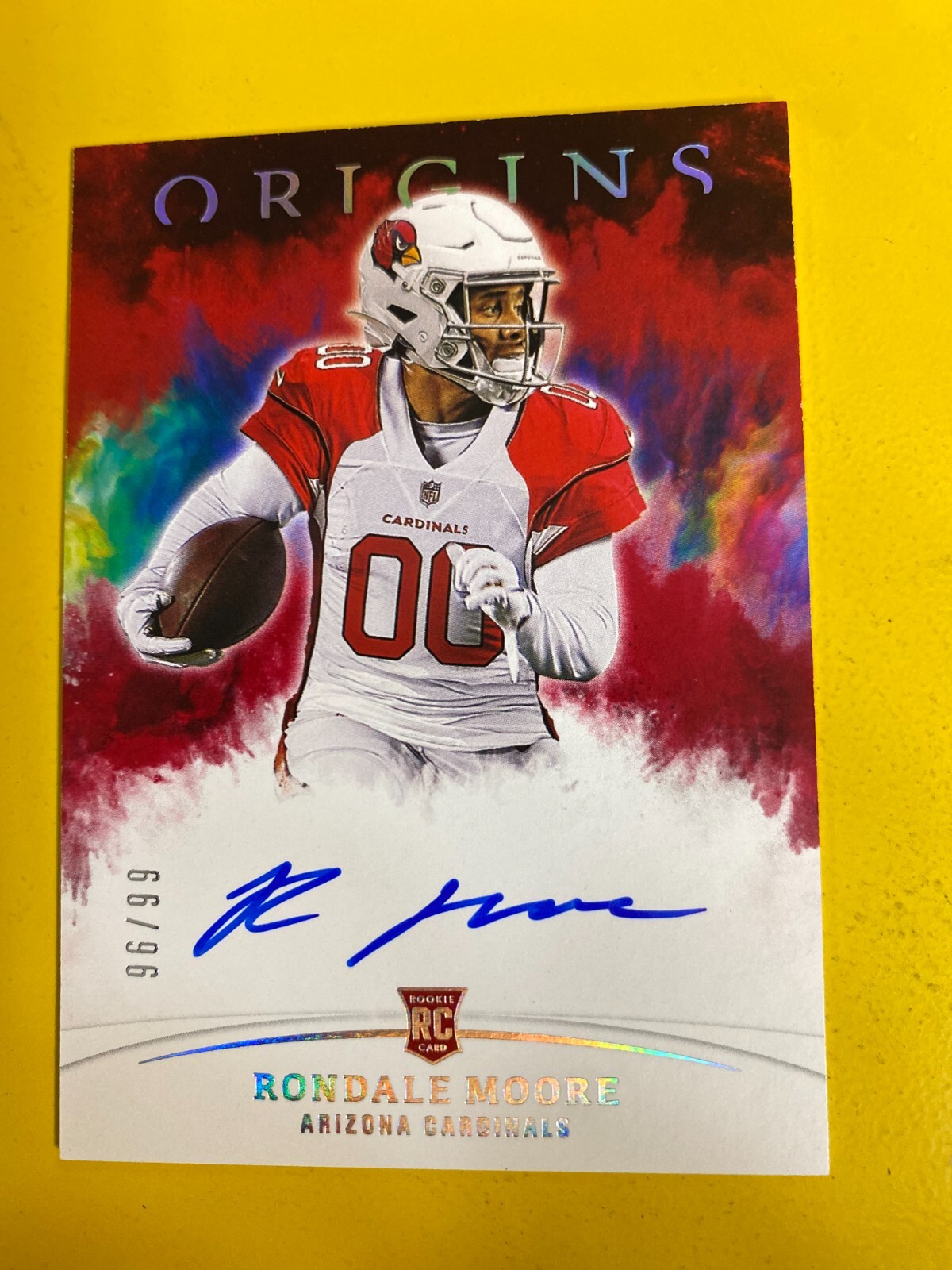 RS17069 2021 Panini Origins Rookie Autographs Red #19 Rondale Moore #96/99