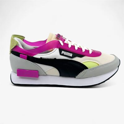 PUMA Future Rider Cut Out POP White Ultra Magenta Womens