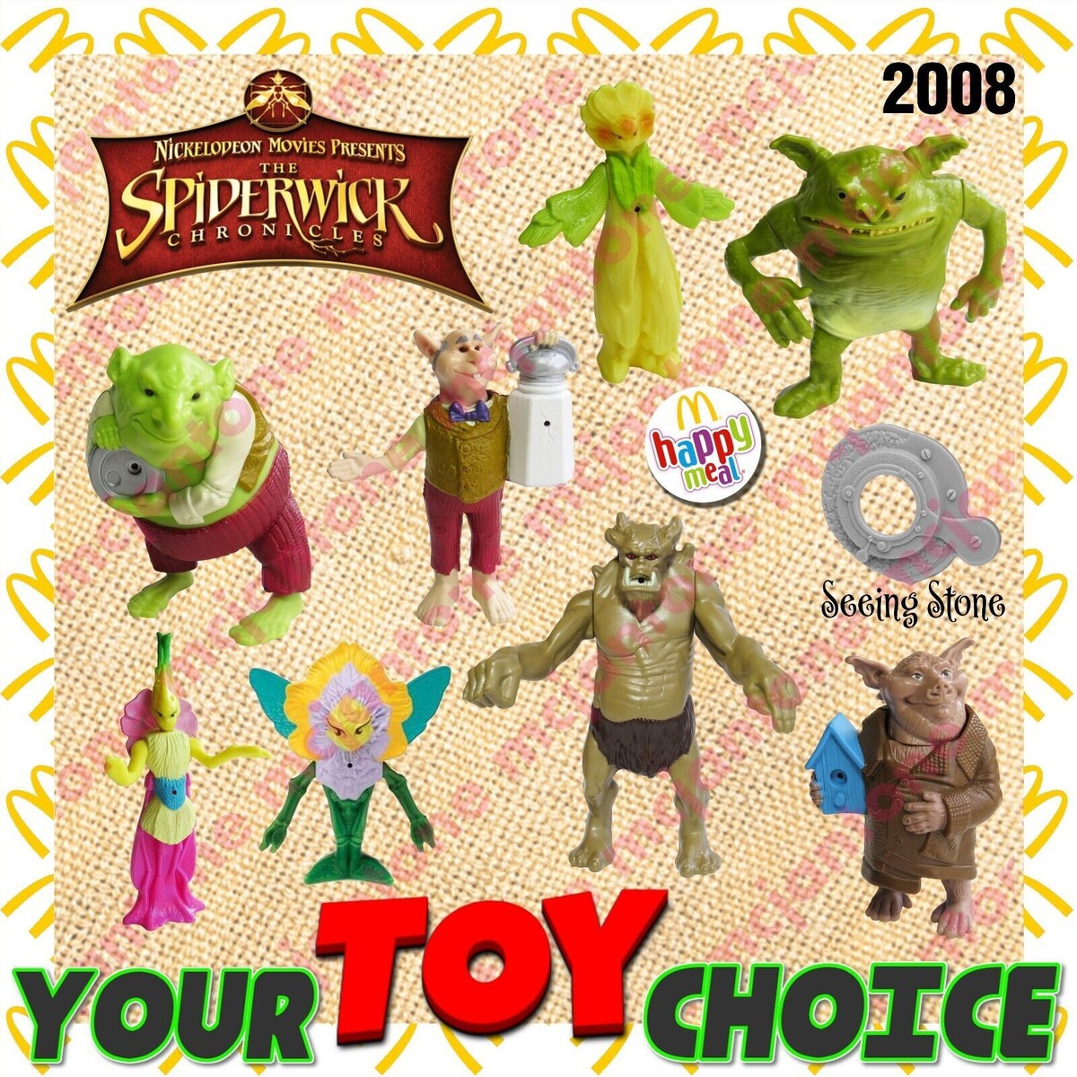 McDonald's 2008 SPIDERWICK Chronicles GOBLIN Ogre Creature Fairy
