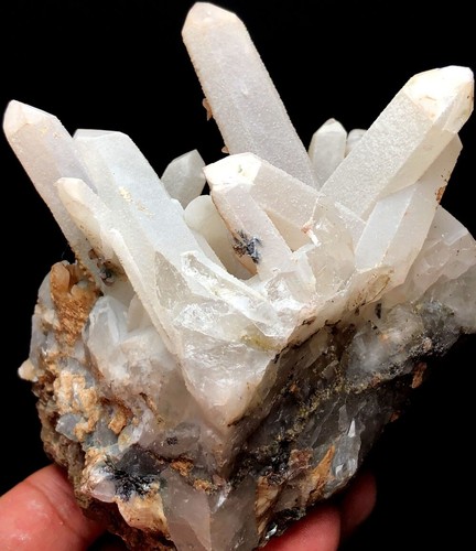 586g Inner skeletal Elestial Candle QUARTZ Crystal&Fluorescent Pink Calcite s701 - Picture 8 of 11