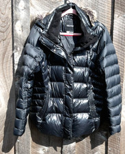 $285 Marmot Alexie Down Puffer Jacket Women's Black W/removable Fur Hood - Xl