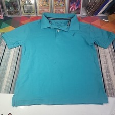 Nautica Shirt Youth / Kids Large Blue Blue Logo Short Sleeve Polo Casual Child