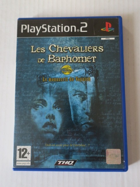 LES CHEVALIERS DE BAPHOMET : LE MANUSCRIT DE VOYNICH       ----- pour PS2