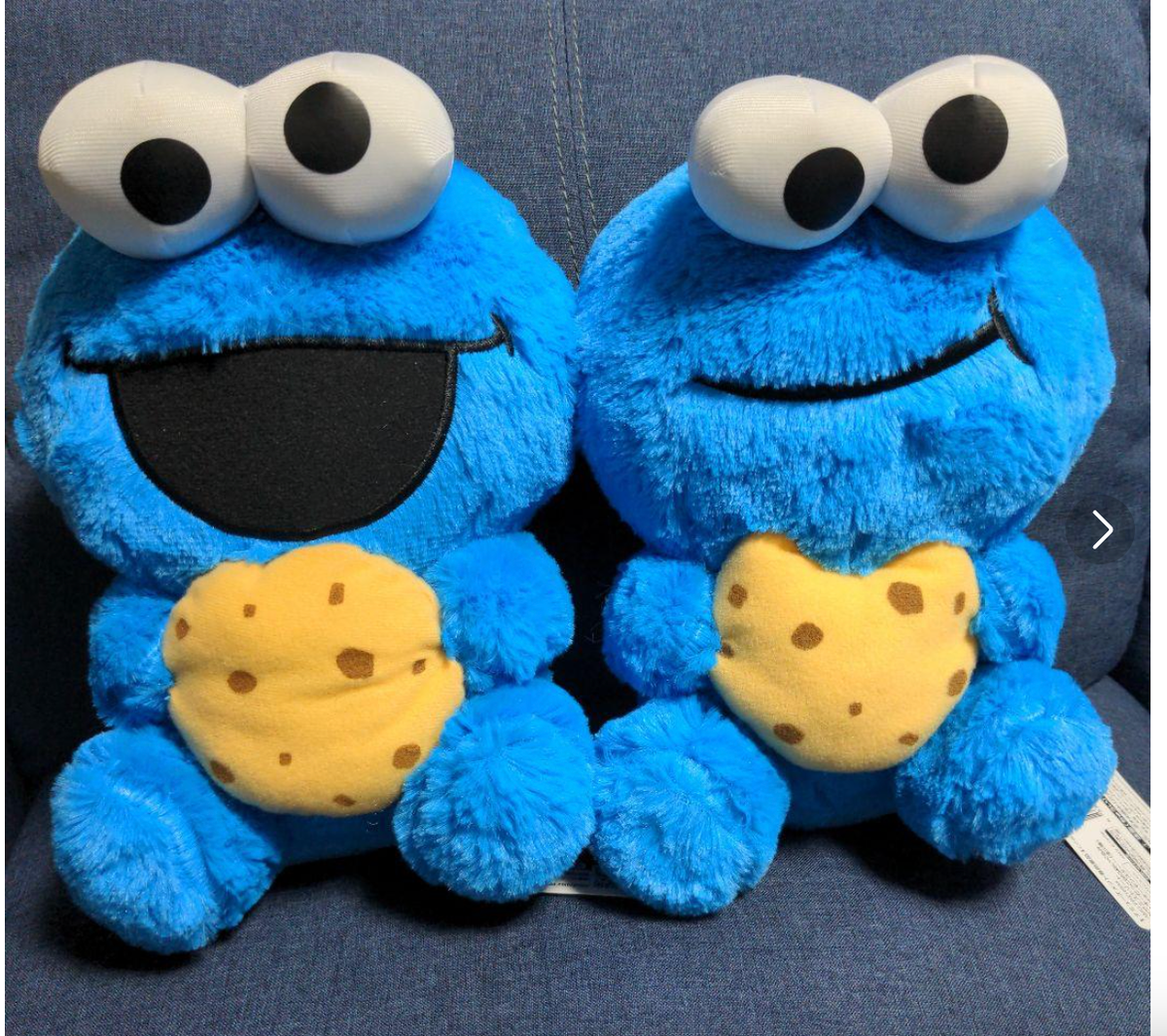 Sesame Street cookie monster Cookie hug BIG Plush doll set 2024