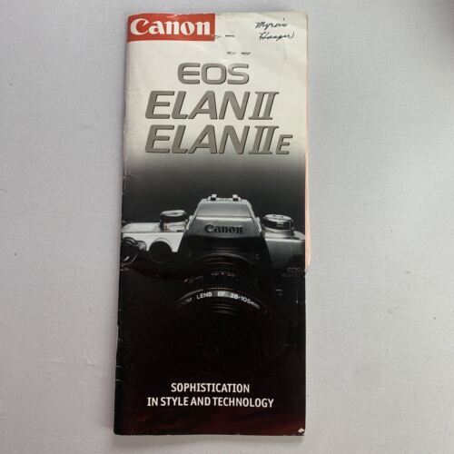 Canon EOS Elan II/ELAN IIE Instruction Manual With Warranty Card & Receipt - Afbeelding 1 van 7