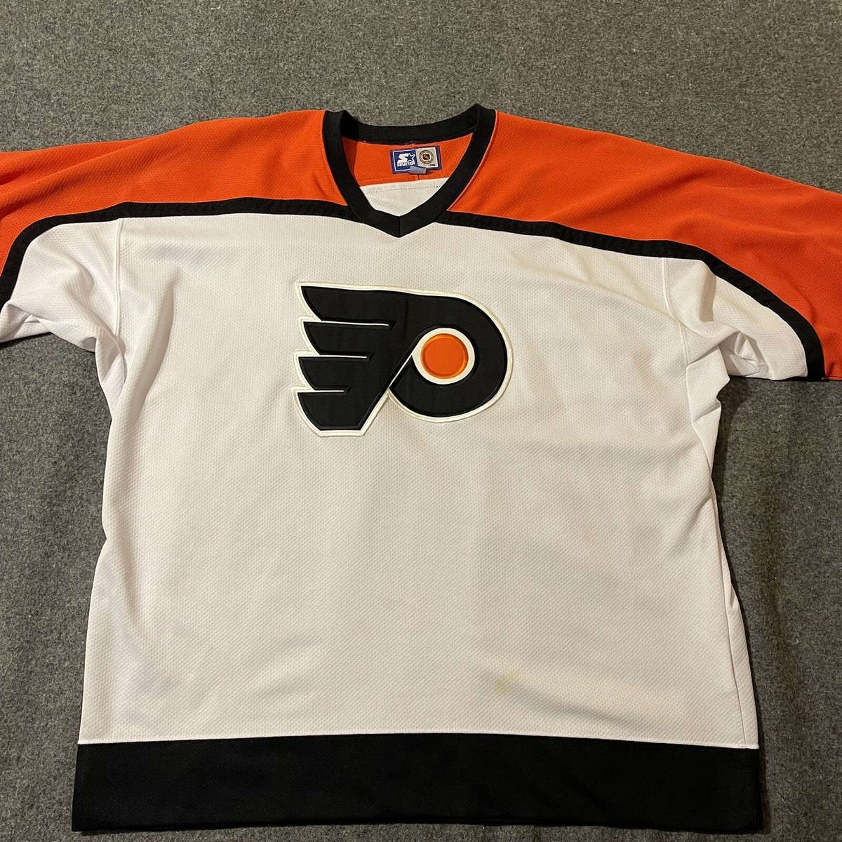 Vintage 90s Starter NHL Philadelphia Flyers Orange Hockey Jersey 