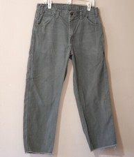 Dickies Carpenter Men's Green Jeans Work Denim Measured 34x27.5 p49-148