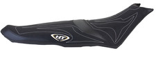 Hydro-Turf SeaDoo Seat Cover Spark 2-Up 14-20 Black Suede/Black CF/White Em