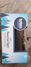 Mens Loafers Memory Foam Slippers by Totes Toasties Size X-Large 11-12 Brown