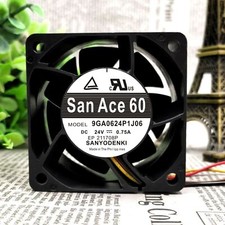 Sanyo 9GA0624P1J06 60 60 38MM 6038 6CM 24V 0.75A 4-wire Cooling Fan