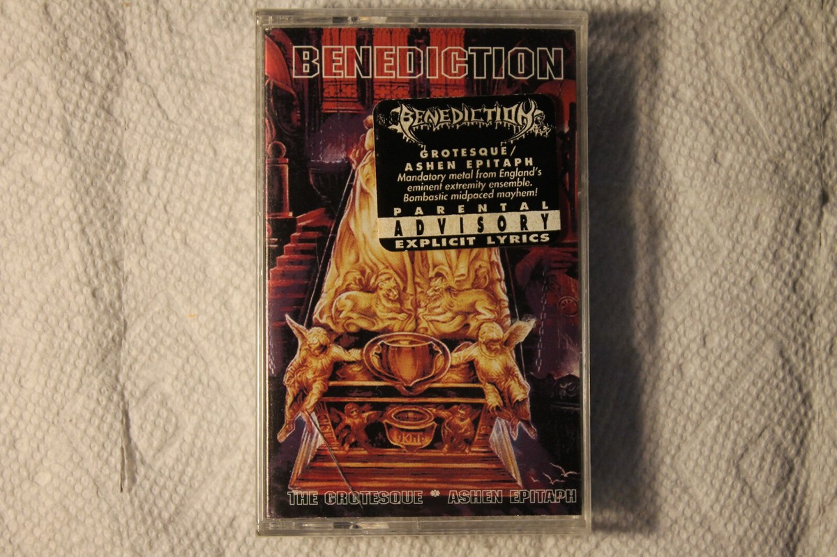 Benediction - The Grotesque / Ashen Epitaph US SEALED cassette