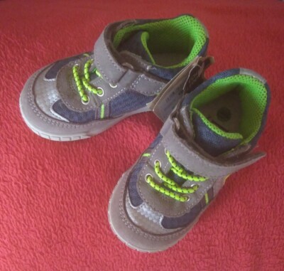 BAMA JUNGENSCHUHE, GRAU/NEONGRÜN , GR. 21 , NEU