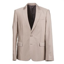 Roberto Cavalli Extra-Slim Cotton Sport Coat with Printed Lining 44 Long Eu 54 