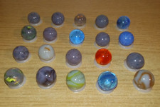 Variety Champion Agate Purple Lavender Blue Puzzle Brain Swirls Wirepull Marbles