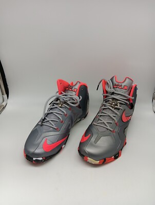 Nike LeBron XI Elite Team Basketball Series- Wolf Gray/Blk- Sz 12