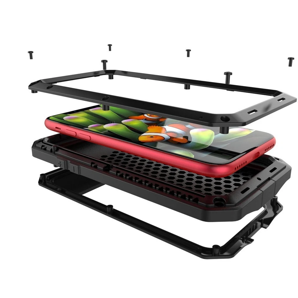 Metal Aluminum Heavy Duty Rugged Phone Case Samsung Galaxy S10 S9 S8 S7 Note - Image 2 of 4