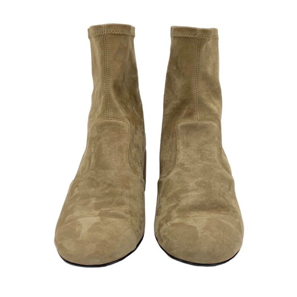 CHANEL Boots Short Boots Coco Mark Logo Nubuck Brown Size36 CHANEL Boots Short Boots Coco Mark Logo Nubuck Brown Size36
