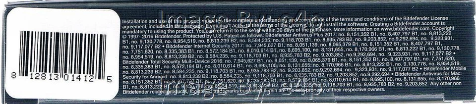 BITDEFENDER INTERNET SECURITY 2017 3 PCS 2 YEARS BRAND NEW FACTORY SEALED RETAIL - Image 3 of 4