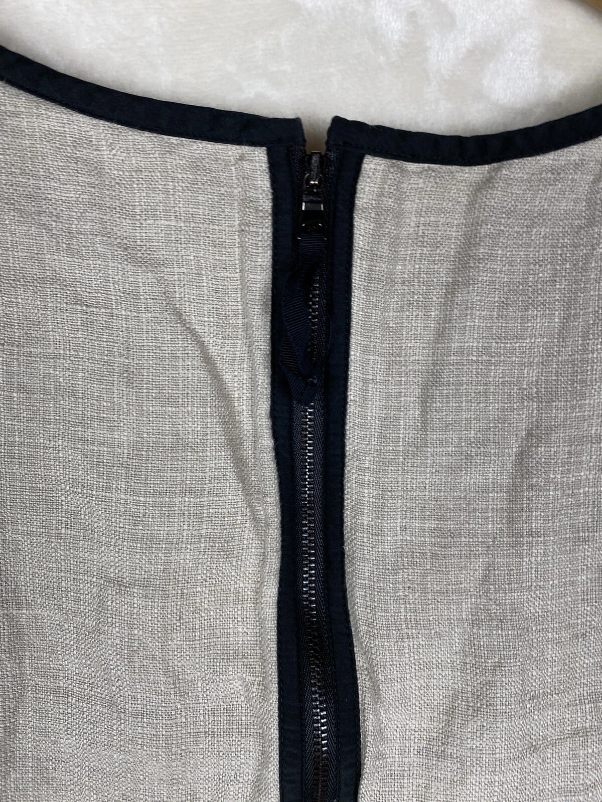 VETEMENTS Abito Loft Donna 8 A Line 100% Lino Senza Maniche Naturale Spiaggia Foderato Lavoro Ufficio