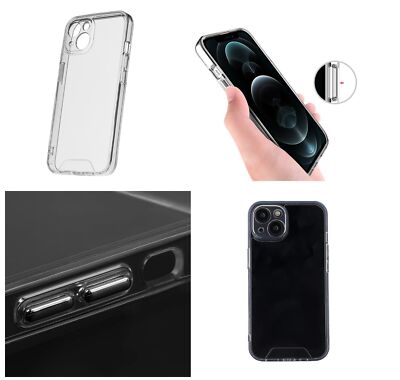 CRYSTAL mit Schutz Camera Handy Tasche Klar Silikonhülle  Back Case ver. Handys