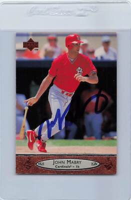 1996 Upper Deck #184 John Marby Cardinals Signed Auto *G5946