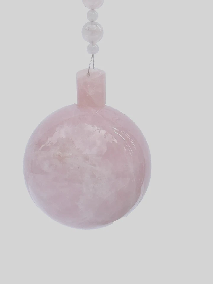 NUEVO Cuarzo Natural Cristal de Roca Araña Prisma Rosa Bola 70 mm (2-3/4") Foto 3 de 4