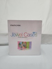 New Memorex Slim Color Jewel Cases 30 Pack Durable High Impact DVD / CD Cases