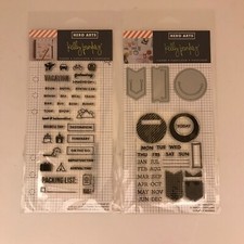 2 Clearly Kelly Travel Planner Hero Arts Clear Acrylic Stamp Sets CL918  DC153