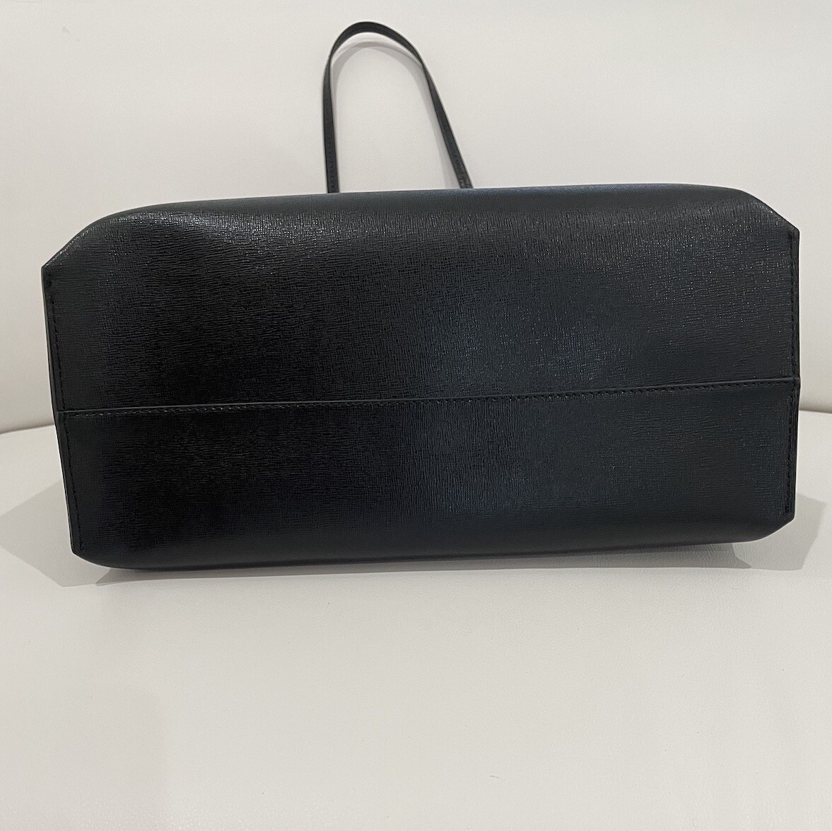 VERSACE Black Zipper Texture Leather Top Tote With Pouch /Black Medusa NWT! image 8