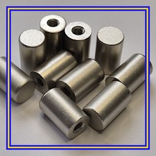 10040290 X 10 Manico IKEA in Argento Opaco, 16mm x 10mm. Filettatura M4