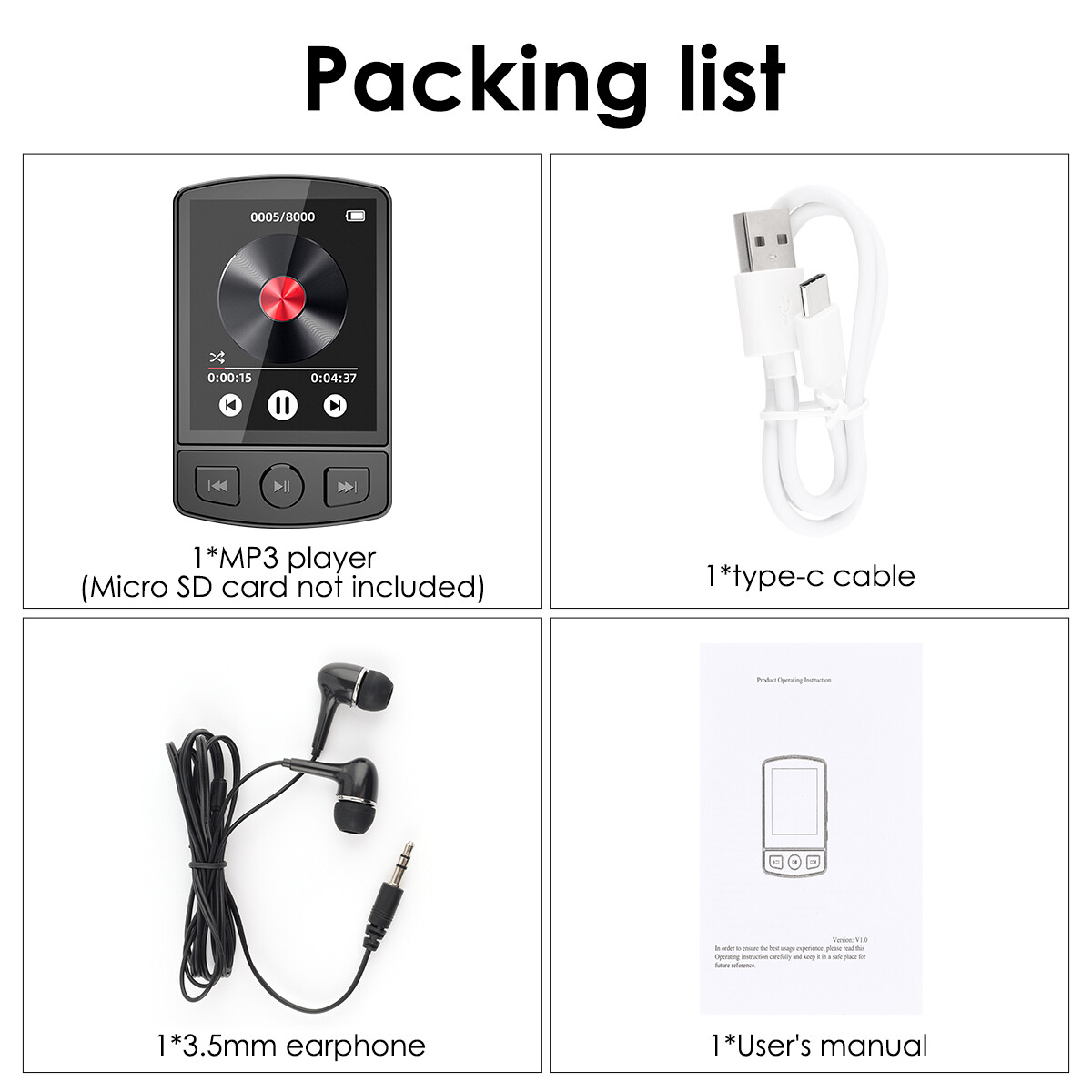 32gb Hifi Lossless Sound Bluetooth Clip Music Voice Recorder Fm Radio
