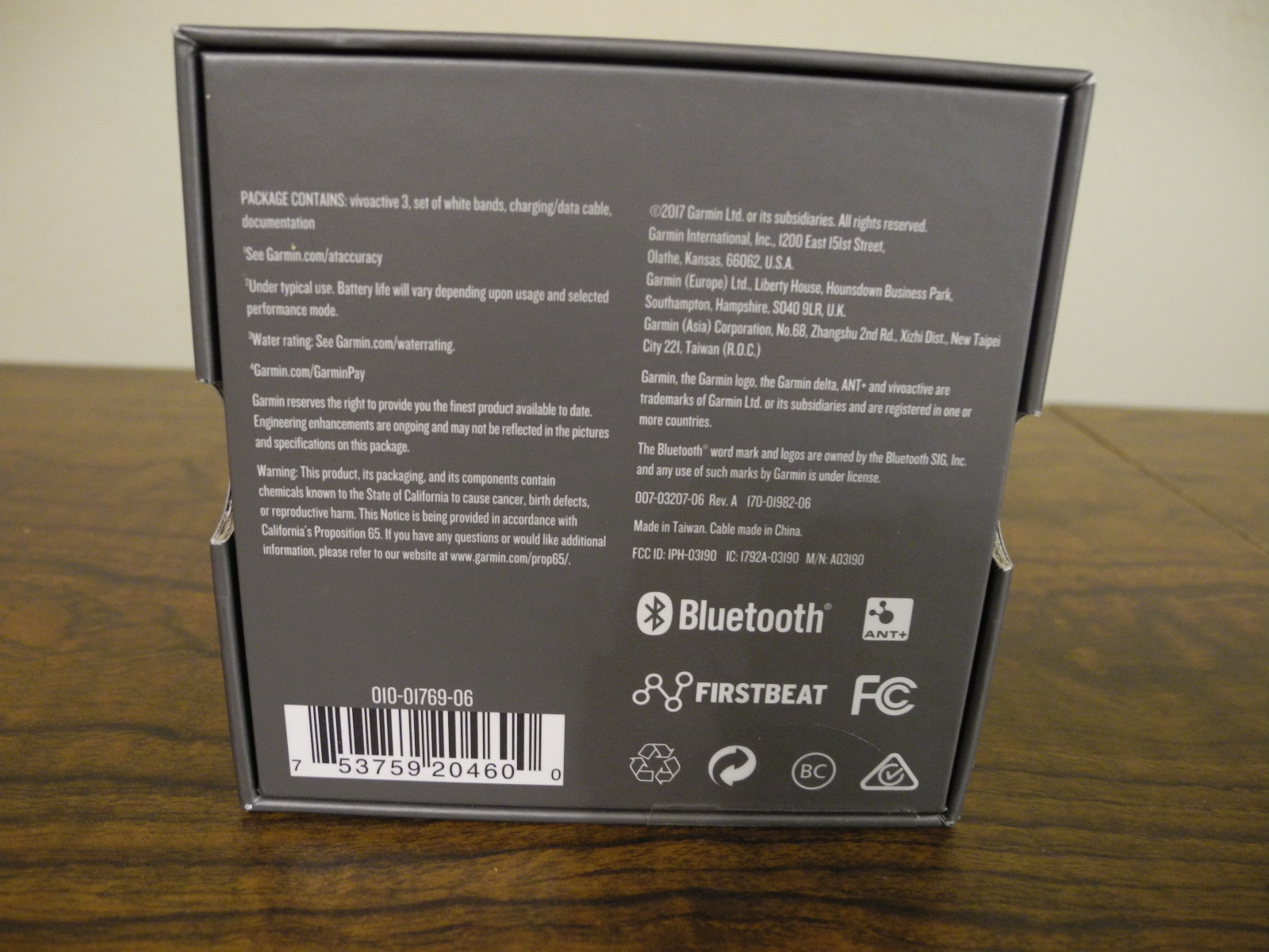 firstbeat garmin vivoactive 3