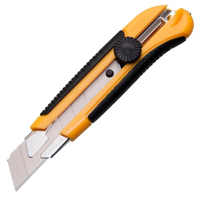 VOLKERS Teppichmesser mit Magnet Klingelbreite 25mm Metallschiene Cuttermesser Cutter