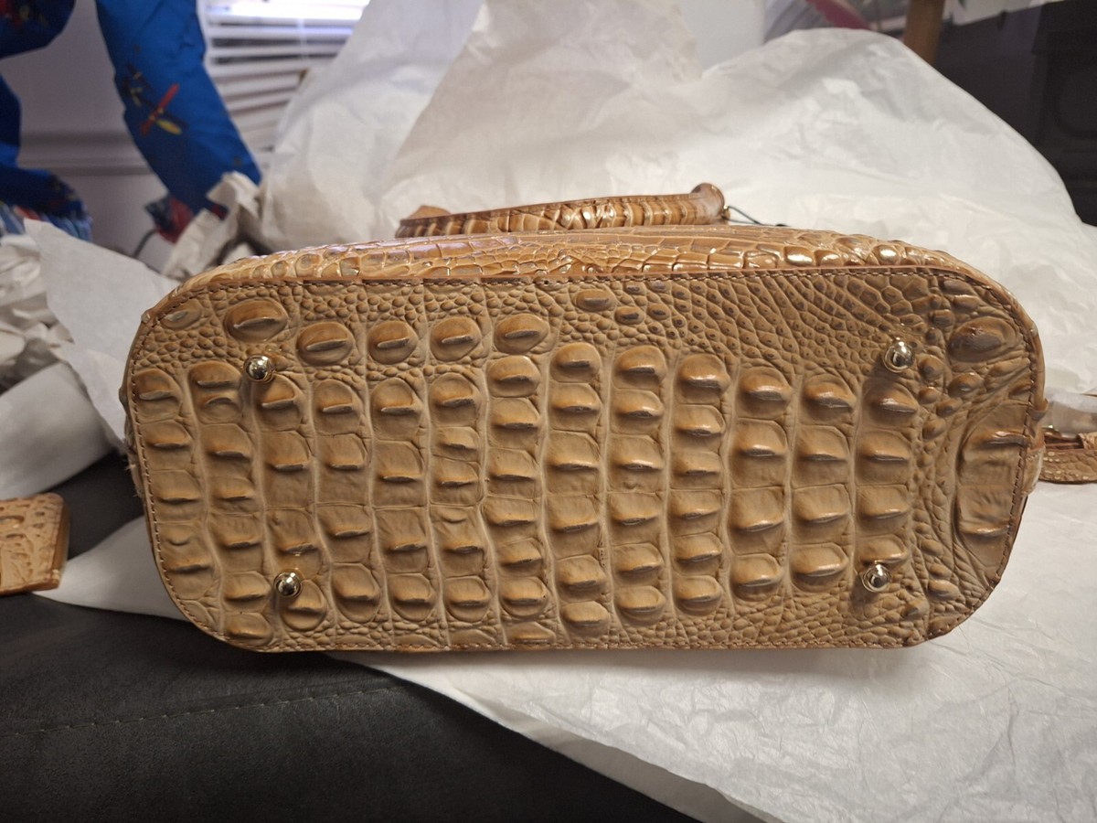 Brahmin Melbourne Collection Honey Brown Jeanne Tote