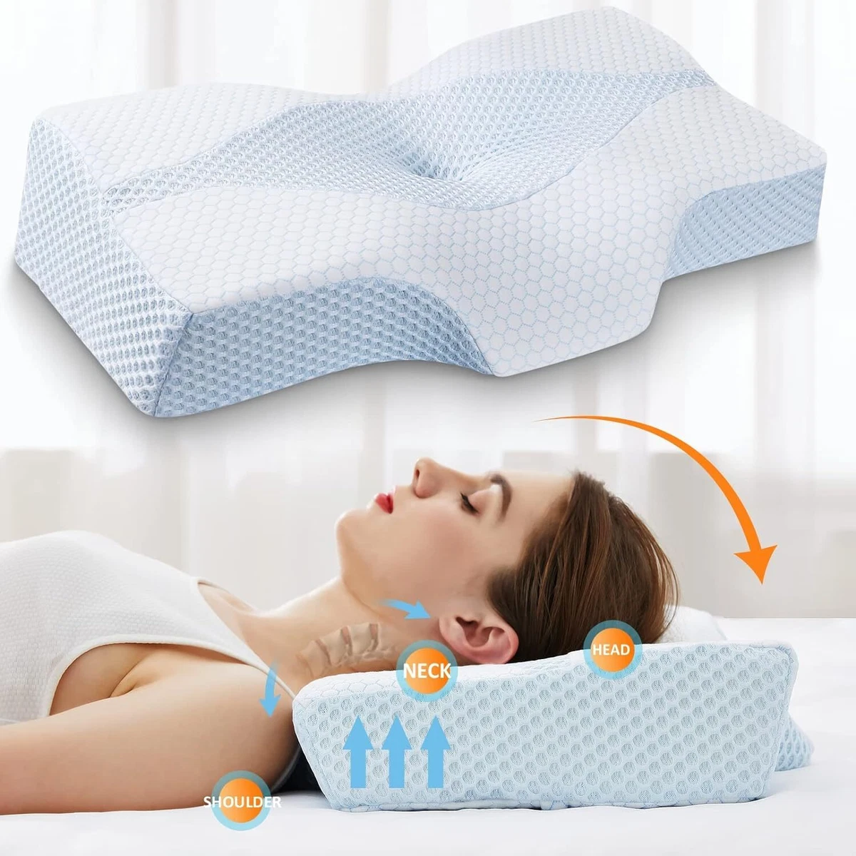Memory foam pillow sore clearance neck