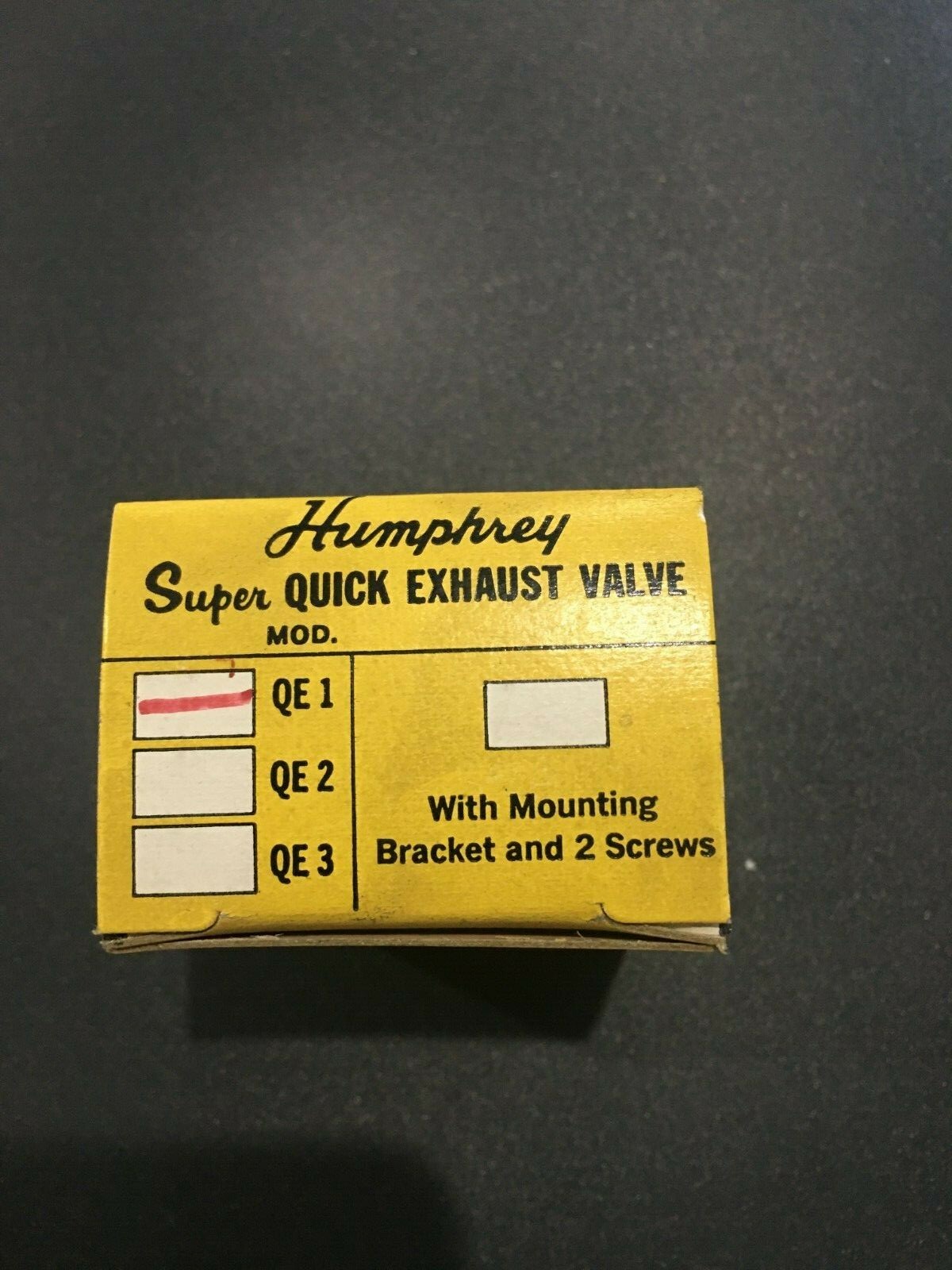 Humphrey QE1 Super Quick Exhaust Valve 1/8" x 3/8" Ports, 150psi eBay