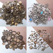100g Tibetan Silver Mixed Charms Pendants For DIY Jewelry Making Craft Findings