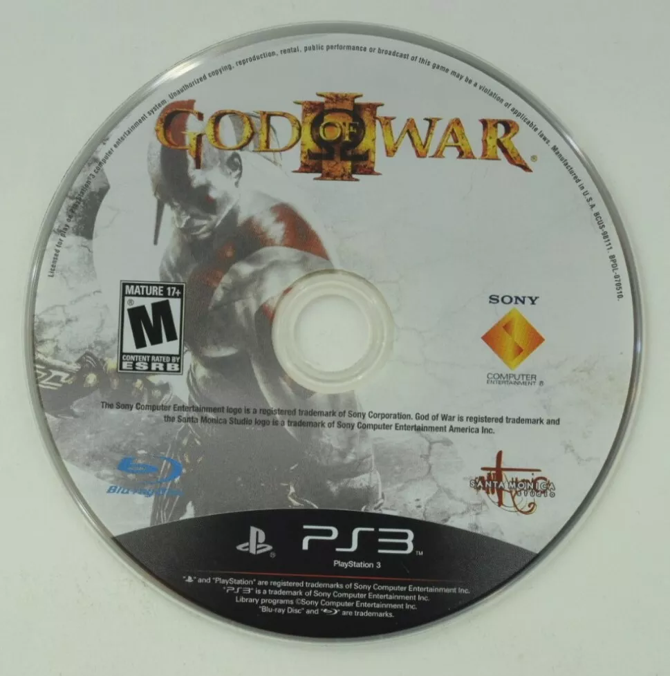 Игра God of War 3 (PS3, ps3 games discs used, playstation 3 games