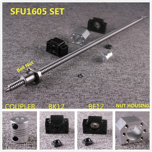 Vis à billes SFU1605 anti-couple 250-1550 mm + BK/BF12 + boîtier écrou + coupleur 6,35 * 10 mm - Photo 3/12