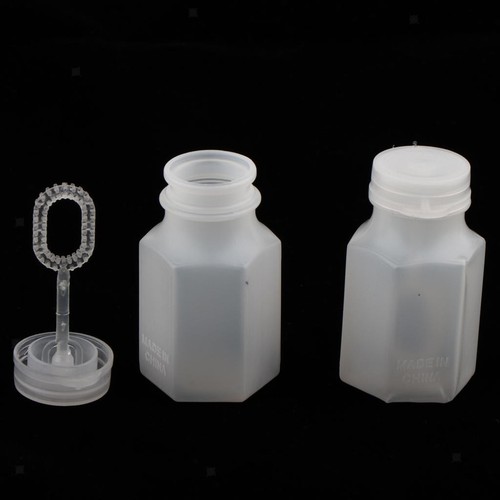 24pcs Hexagon Shape Empty Bubbles Blowing Bottles Table Decor 2.5 x 10cm - Picture 3 of 7