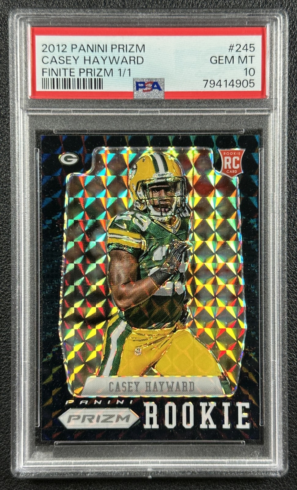 Casey Hayward Panini Prizm #245 Finite Prizm