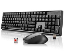 DARKFLASH WIRELESS MECHANICAL KEYBOARD MOUSE FOR OFFICE 106 KEYS GK104 - BLACK