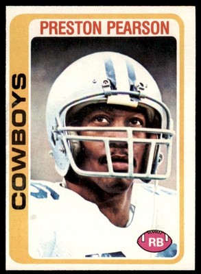 1978 TOPPS PRESTON PEARSON . DALLAS COWBOYS #445